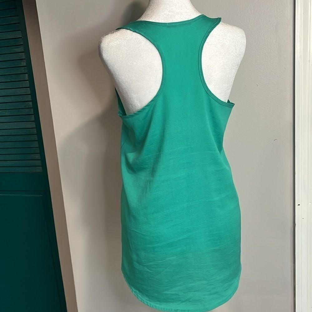 Nordstrom Soprano vibrant teal soft and flowy racer back tank - S - Picture 3 of 7